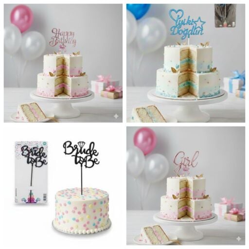 ÇUBUKLU PASTA YAZILARI